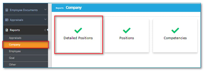 detailed positions report