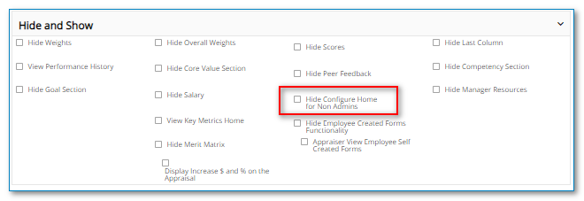 hide configure home