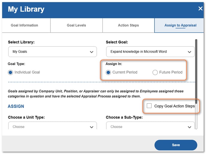 mylibrary period & action