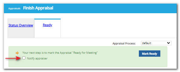 notify appraiser