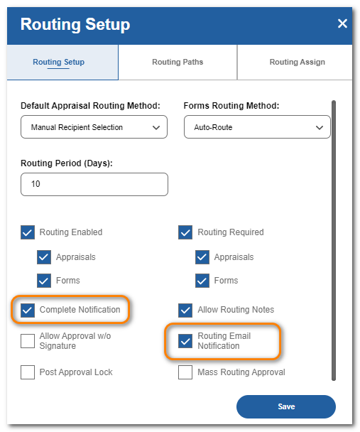 routing notify